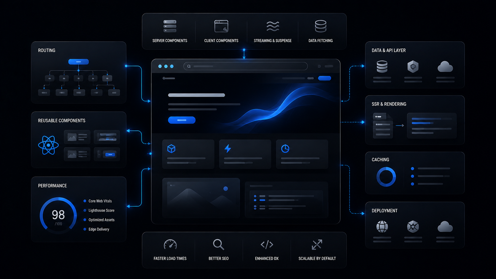 Next.js modern web development technology and scalable application architecture
