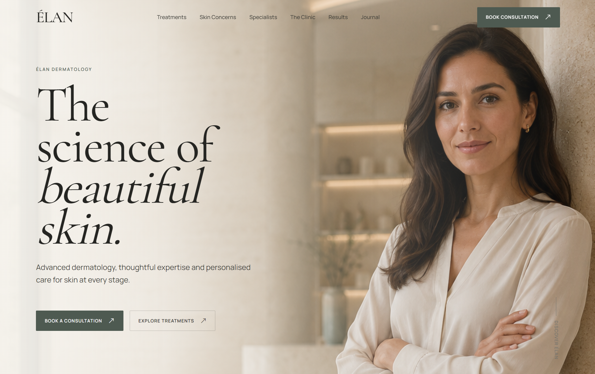 Elan Dermatology website