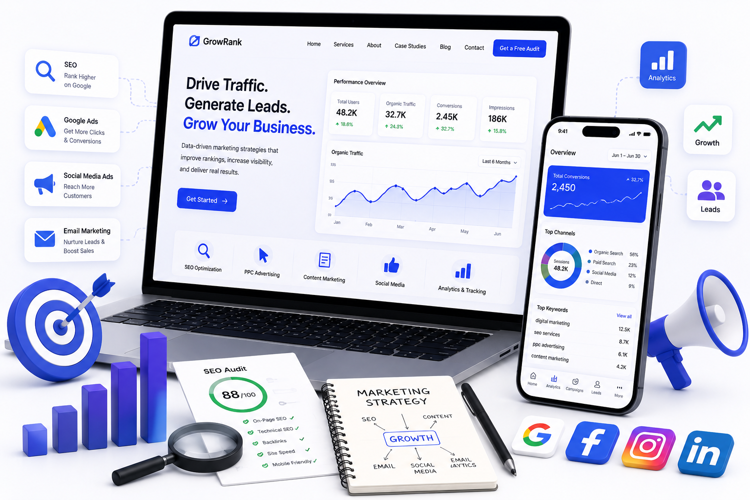 Digital marketing and SEO services for business growth